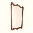 Soft Wave Mango Wood Wall Mirror 75x100cm