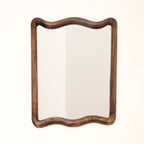 Soft Wave Mango Wood Wall Mirror 75x100cm