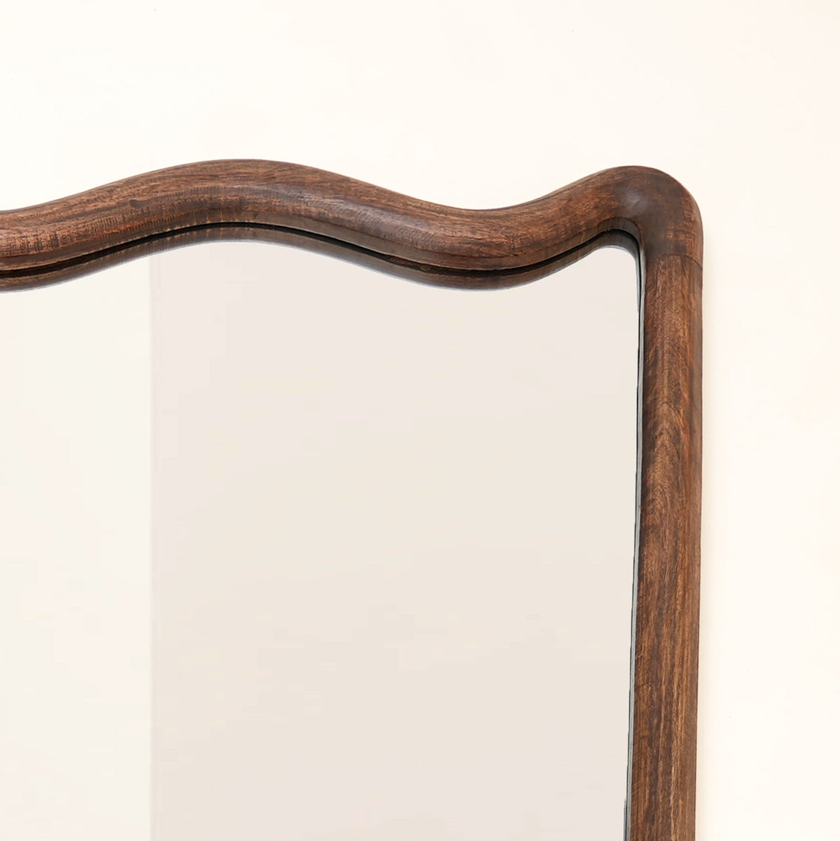 Soft Wave Mango Wood Wall Mirror 75x100cm