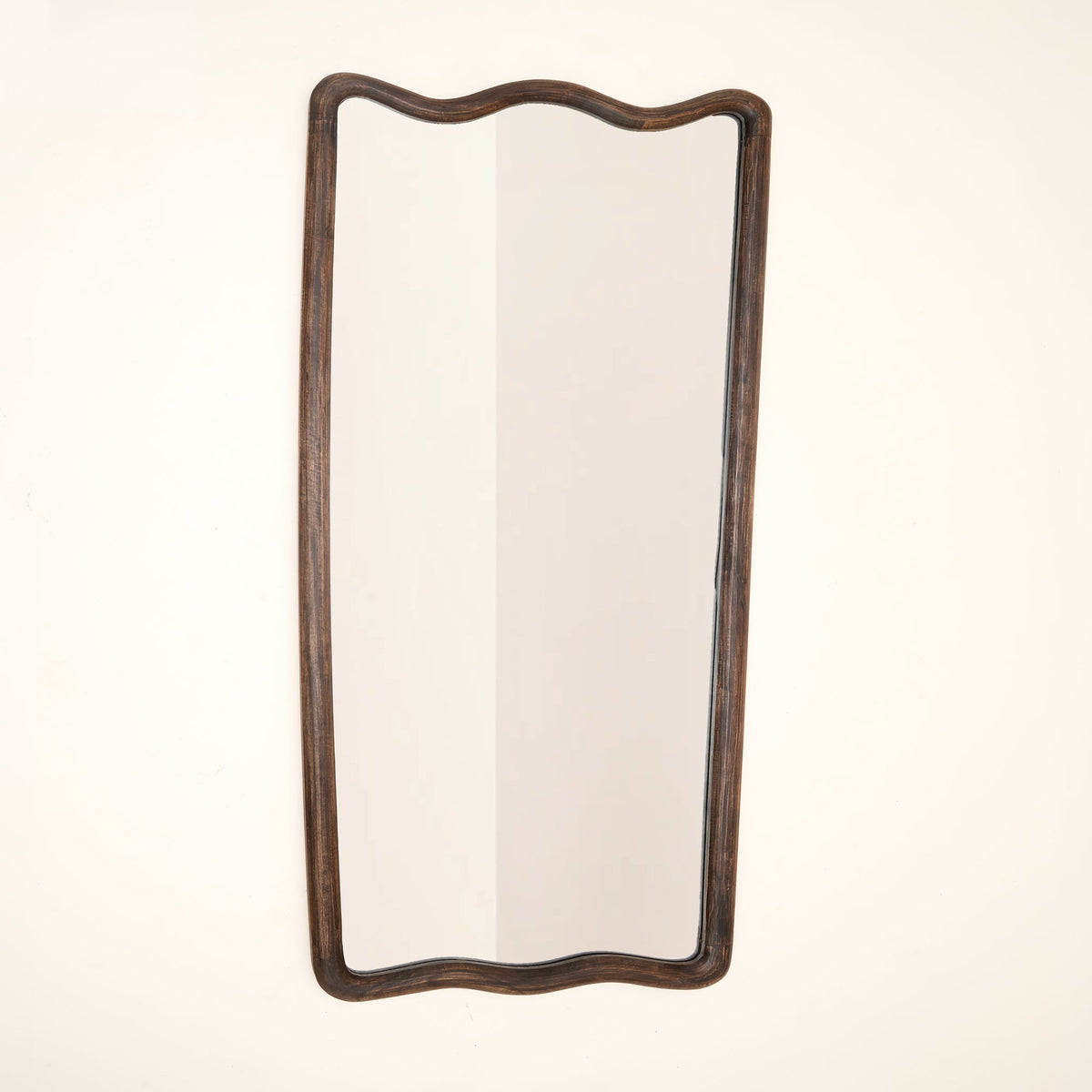 Soft Wave Full Length Mango Wood Mirror 80x180cm