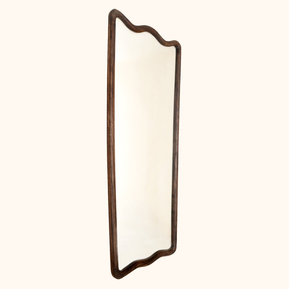 Soft Wave Full Length Mango Wood Mirror 80x180cm