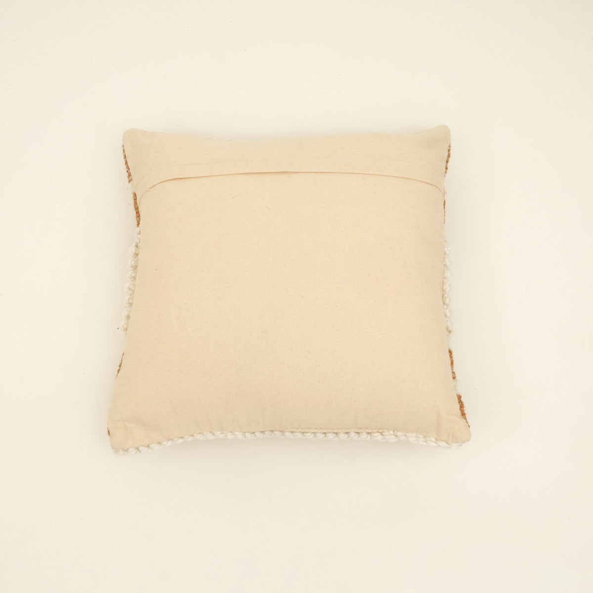 Beige & Ivory Handwoven Decorative Cushion Cover