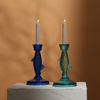 Fish Candle Holder in Royal Blue, Coastal Decor