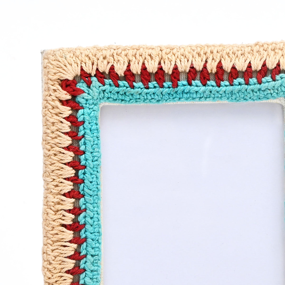 Earth & Aqua Boho Beaded Photo Frame 4x6 Inch