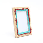 Earth & Aqua Boho Beaded Photo Frame 4x6 Inch