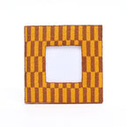 Rustic Brown Beaded Photo Frame 4x4 Inch