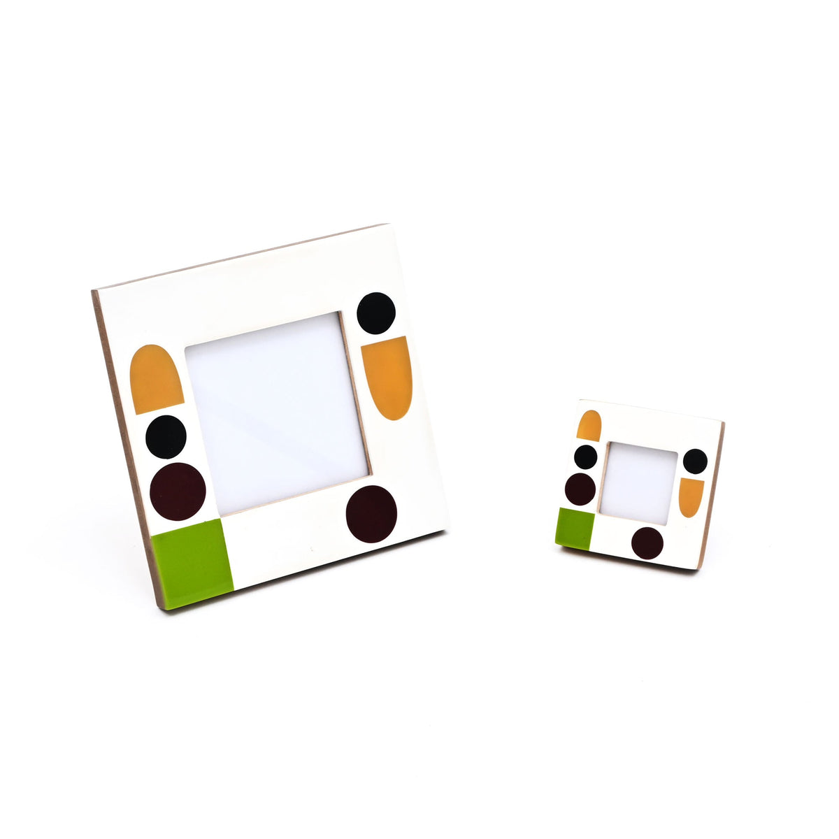 Abstract Geometric Resin Photo Frame 4x4 Inch
