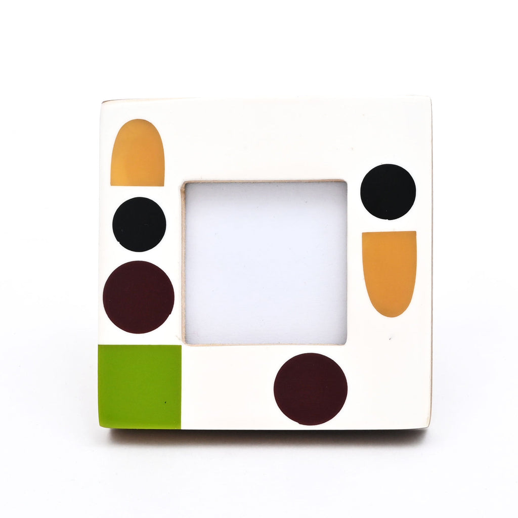 Abstract Geometric Resin Mini Photo Frame 2x2 Inch