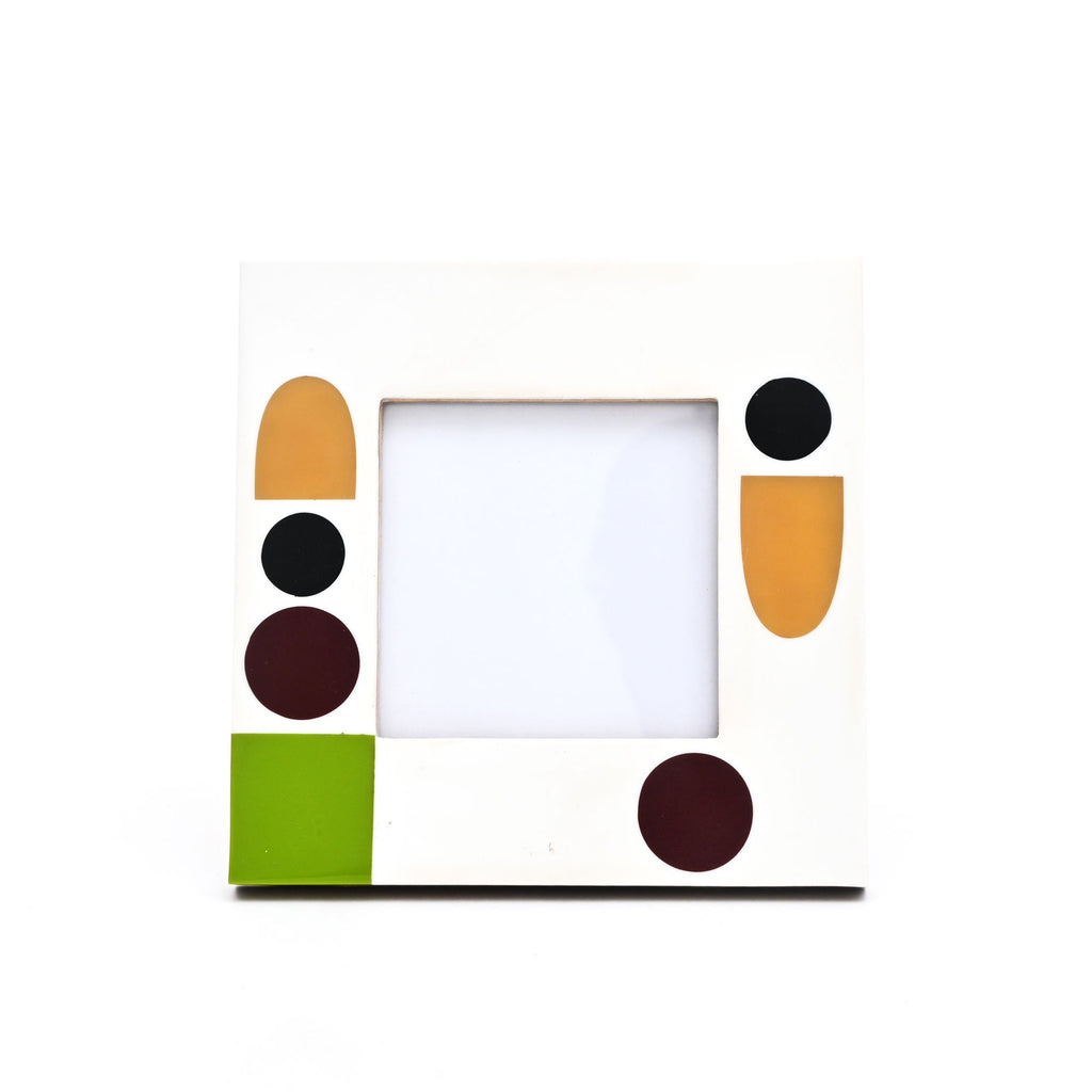 Abstract Geometric Resin Photo Frame 4x4 Inch