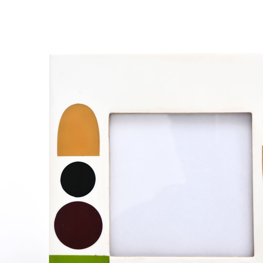 Abstract Geometric Resin Photo Frame 4x4 Inch