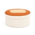 Amber Elegance Beaded Oval Keepsake Box 7x5 Inch