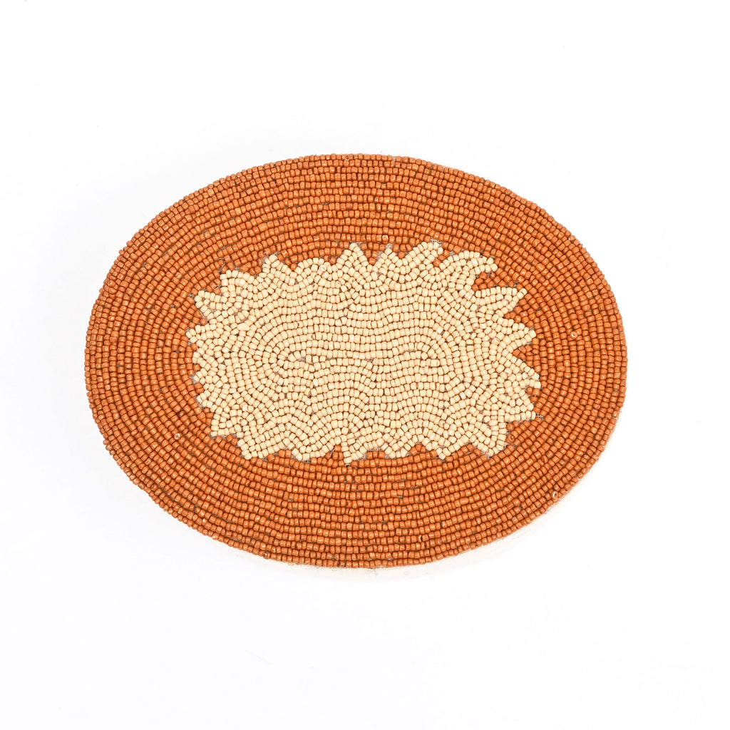 Amber Elegance Beaded Oval Keepsake Box 7x5 Inch