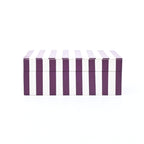 Purple Striped Resin Storage Box Glossy MDF