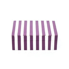 Purple Striped Resin Storage Box Glossy MDF