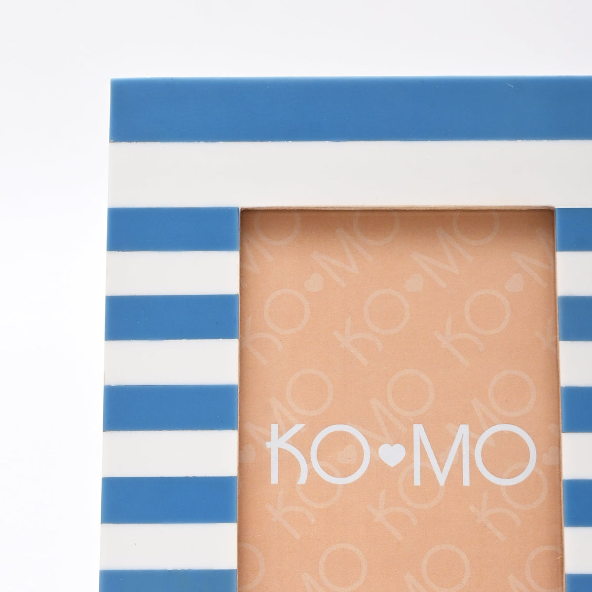 Blue Striped Resin Photo Frame 4x6 Inch