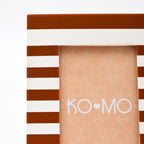 Brown Striped Resin Photo Frame 4x6 Inch