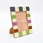 Checkered Resin Photo Frame 5x7 Inch Glossy