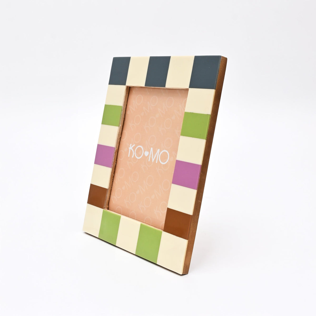 Checkered Resin Photo Frame 5x7 Inch Glossy