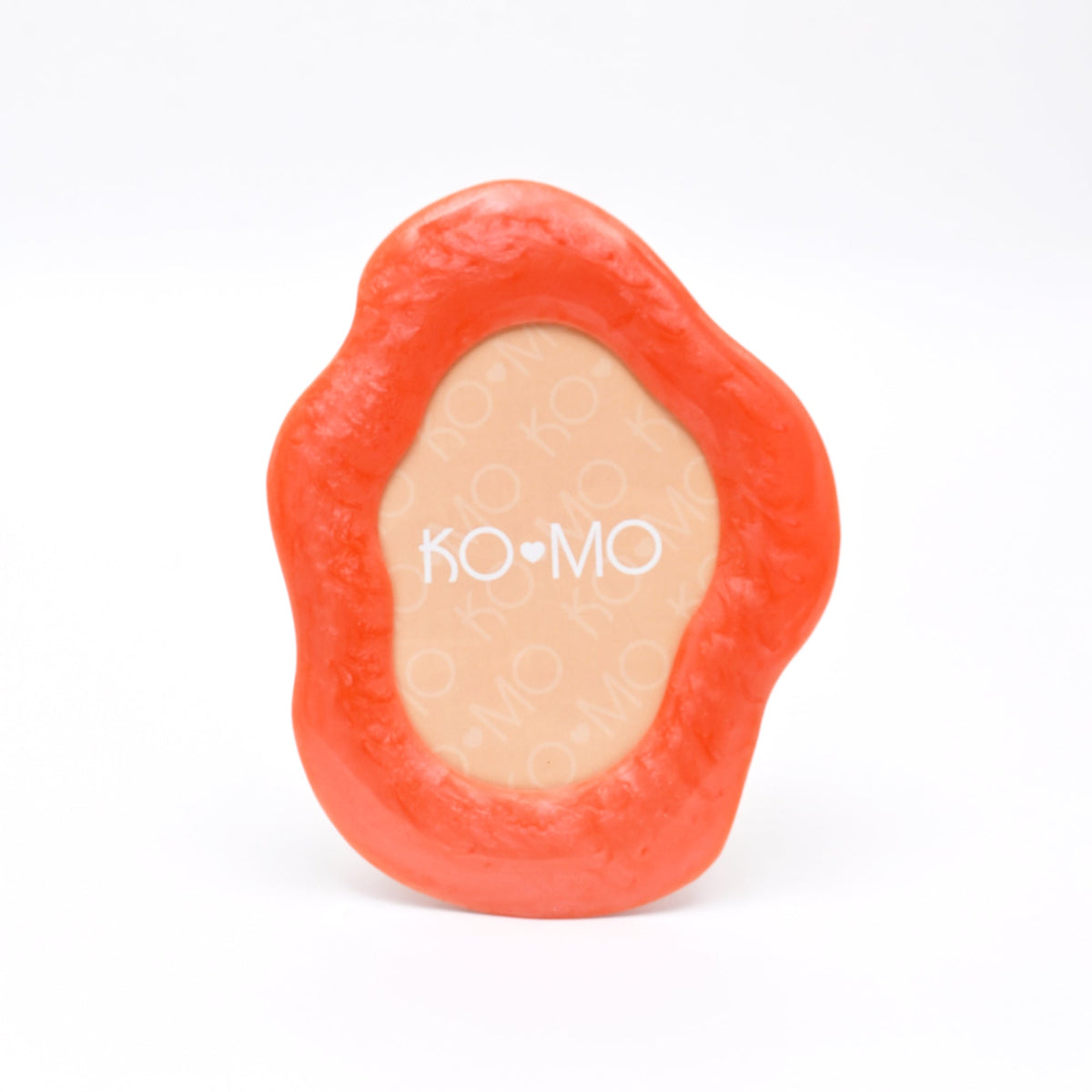Orange Organic Shape Resin Photo Frame 5x7 Inch
