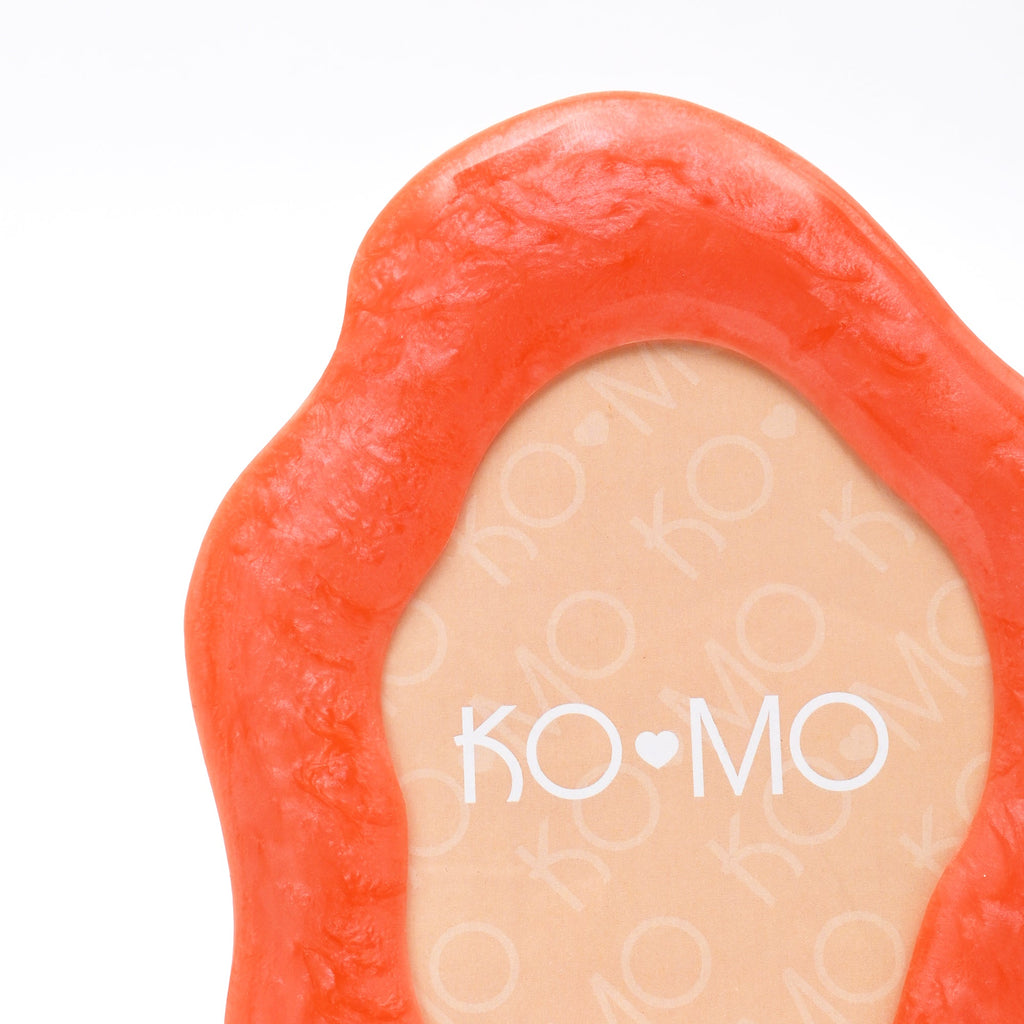 Orange Organic Shape Resin Photo Frame 5x7 Inch