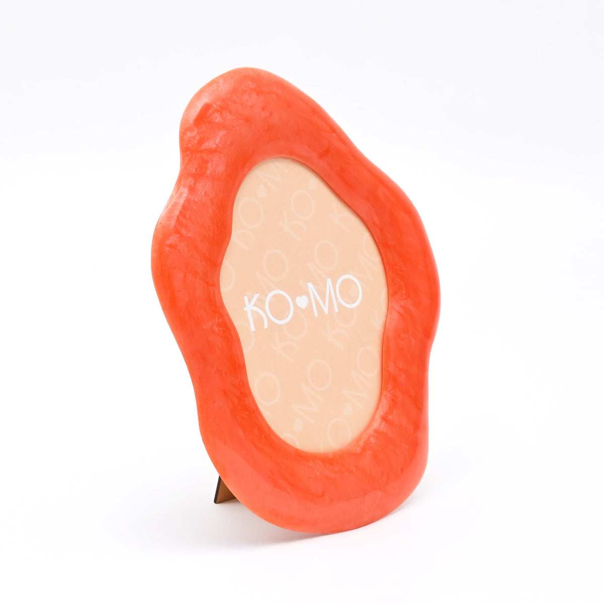 Orange Organic Shape Resin Photo Frame 5x7 Inch