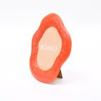 Orange Organic Shape Resin Photo Frame 5x7 Inch