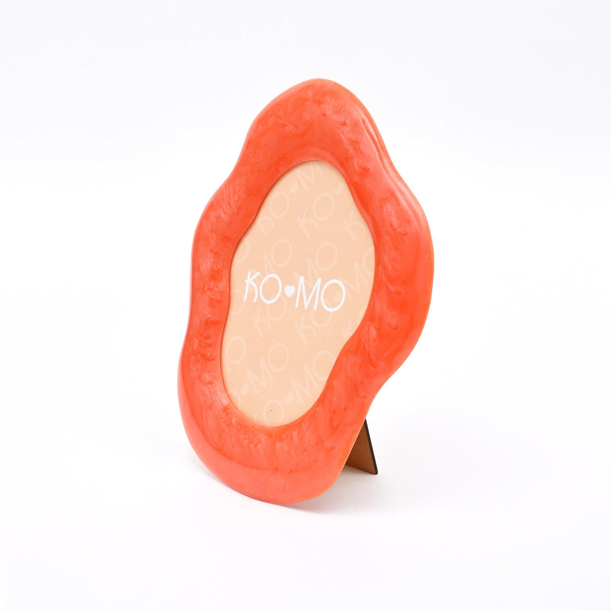 Orange Organic Shape Resin Photo Frame 5x7 Inch