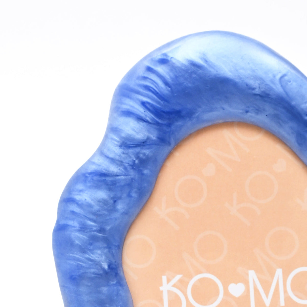 Blue Organic Shape Resin Photo Frame 5x7 Inch