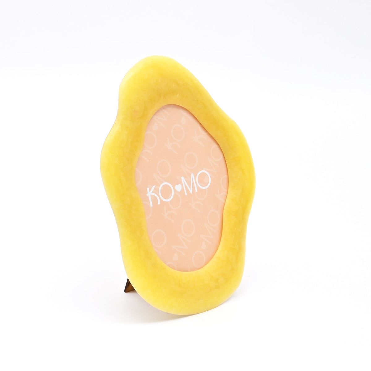 Yellow Organic Shape Resin Photo Frame 5x7 Inch