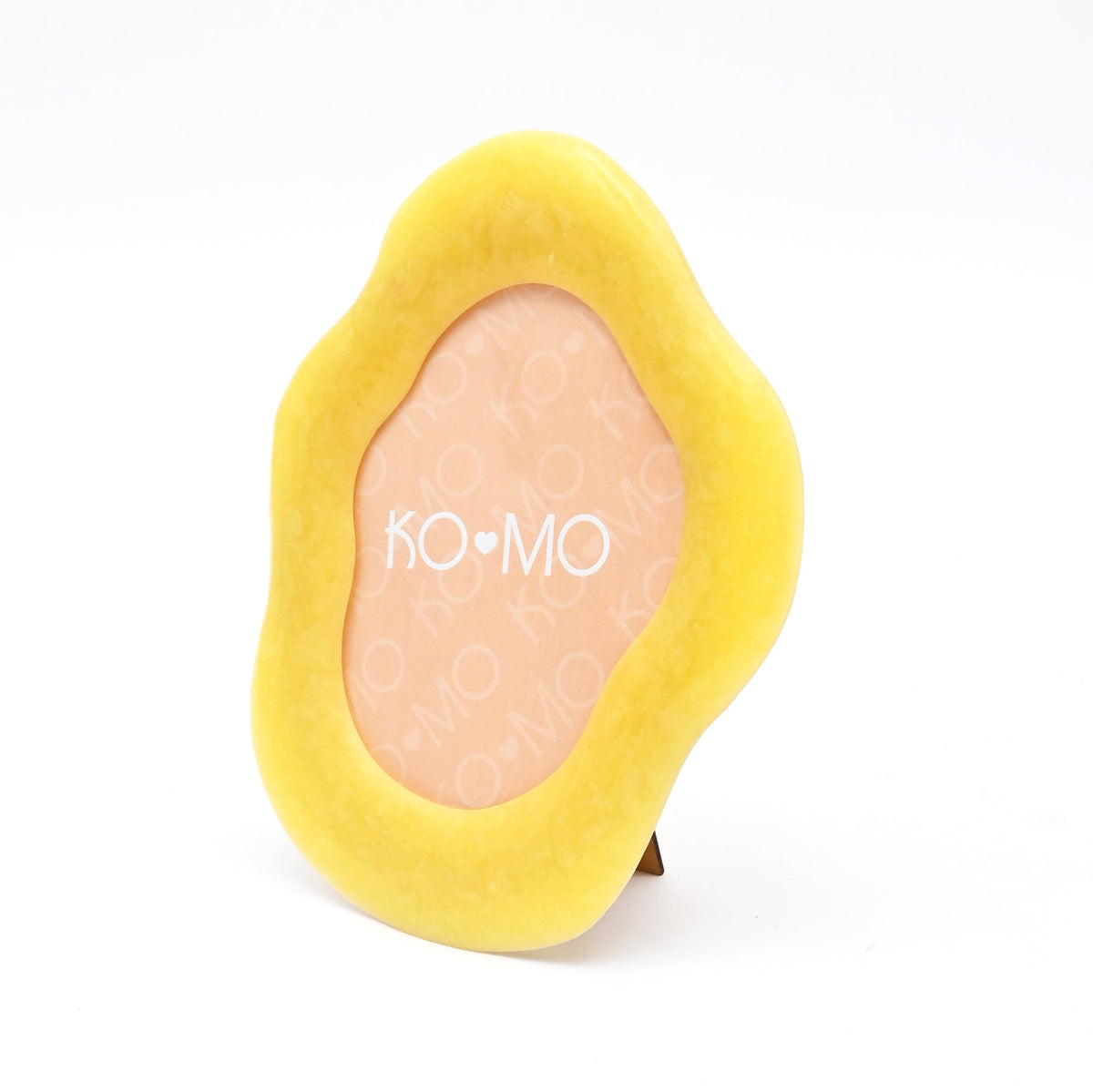 Yellow Organic Shape Resin Photo Frame 5x7 Inch