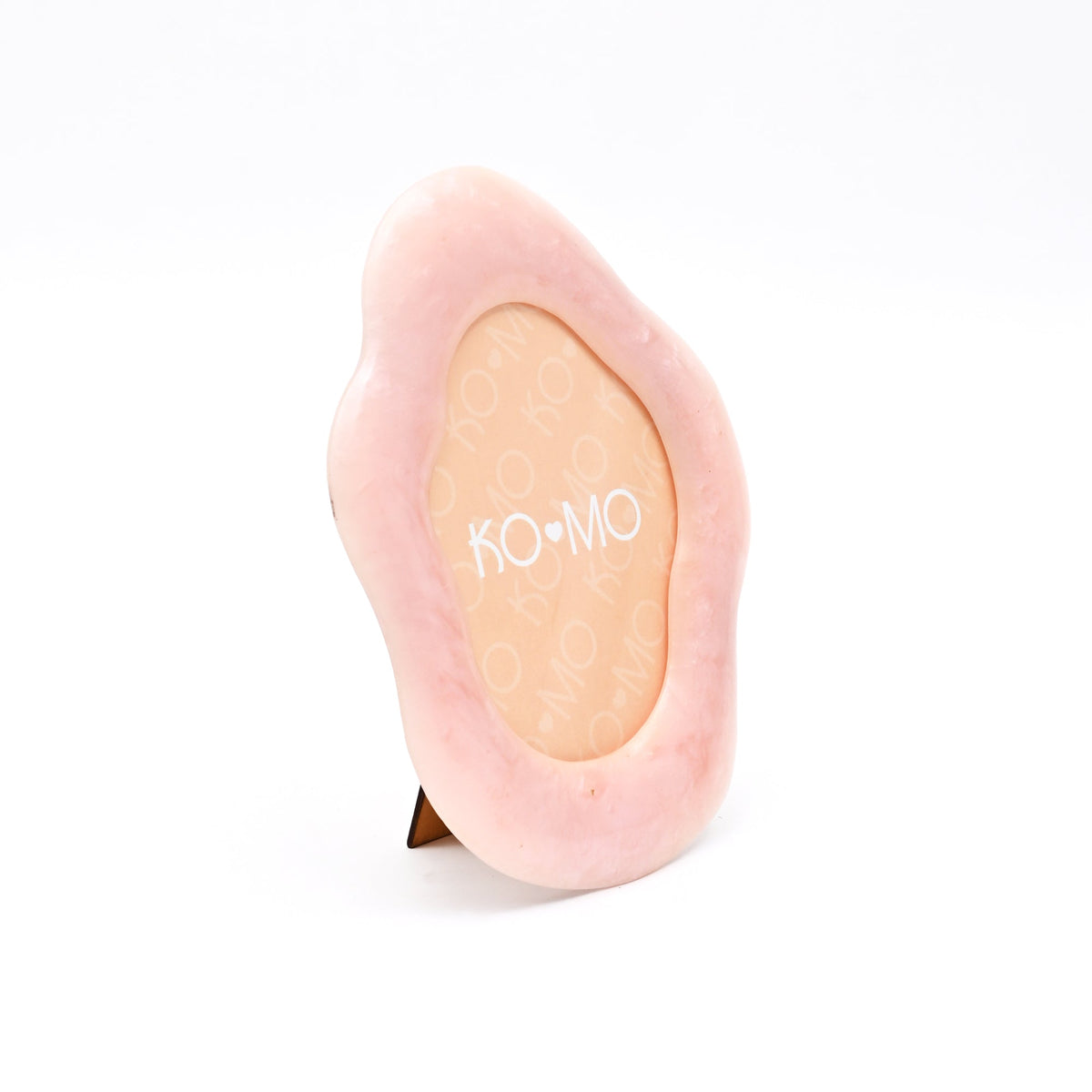 Pink Organic Shape Resin Photo Frame 5x7 Inch