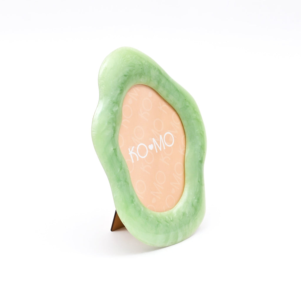 Green Organic Shape Resin Photo Frame 5x7 Inch