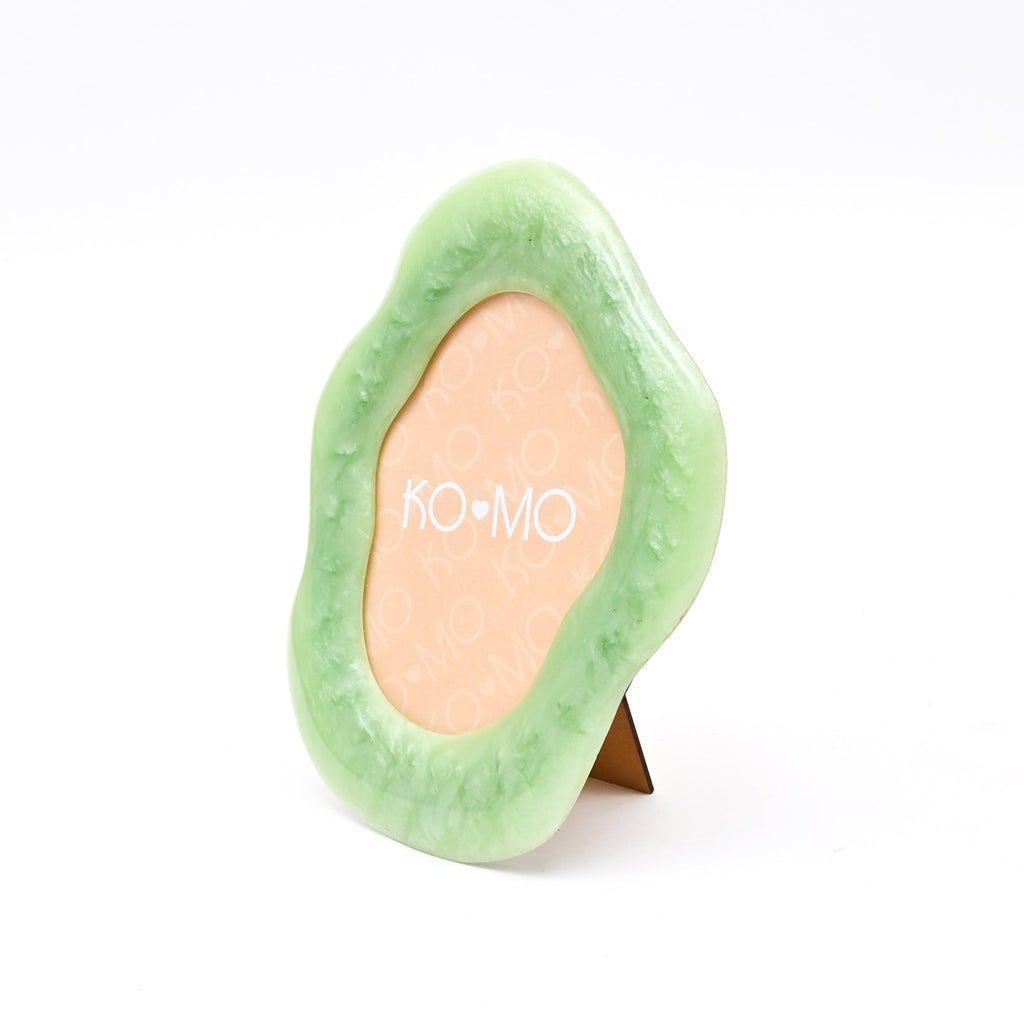 Green Organic Shape Resin Photo Frame 5x7 Inch