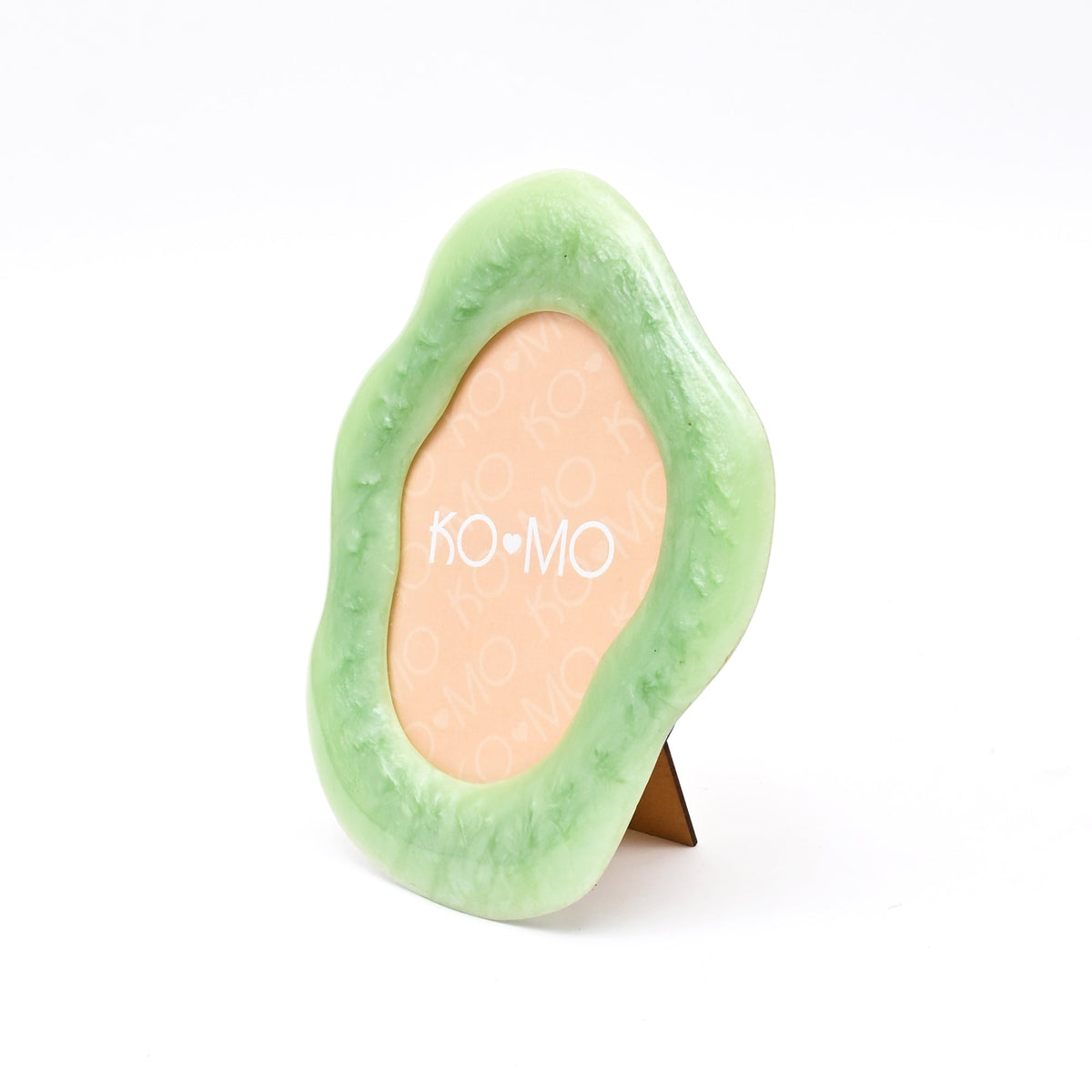 Green Organic Shape Resin Photo Frame 5x7 Inch