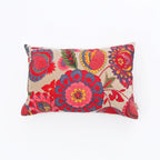 Boho Embroidered Cotton Velvet Lumbar Cushion -40×60 cm