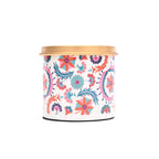 Small Round Enamel Storage Box with Lid