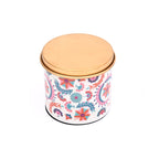Small Round Enamel Storage Box with Lid