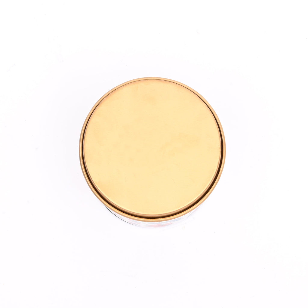 Small Round Enamel Storage Box with Lid