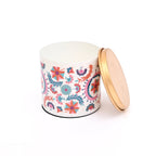 Small Round Enamel Storage Box with Lid