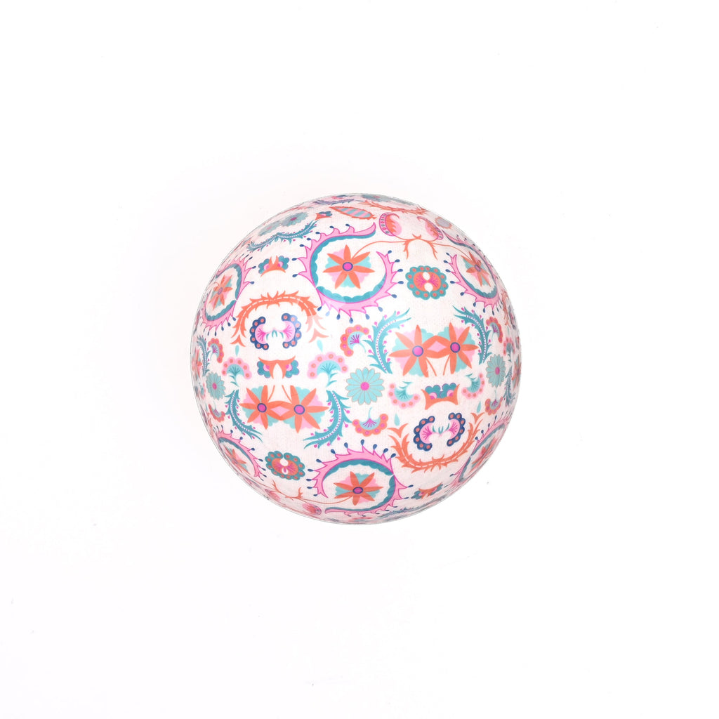 Round Enamel Metal Serving Bowl, Rustic Tableware