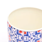 Small Round Floral Planter for Indoor & Outdoor