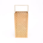 Metal Jali Lantern with Handle, Vintage Hanging