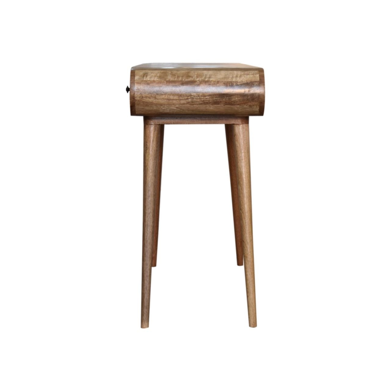Elegant Solid Mango Wood Dressing Table – Chestnut Finish, 3 Drawers