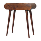 Handcrafted Solid Mango Wood Dressing Table – Chestnut Finish, Jewelry Storage Compartments
