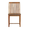 Handcrafted Solid Mango Wood Dining Chair – Dark Brown Finish, Japanese Inspired Design