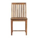 Handcrafted Solid Mango Wood Dining Chair – Dark Brown Finish, Japanese Inspired Design