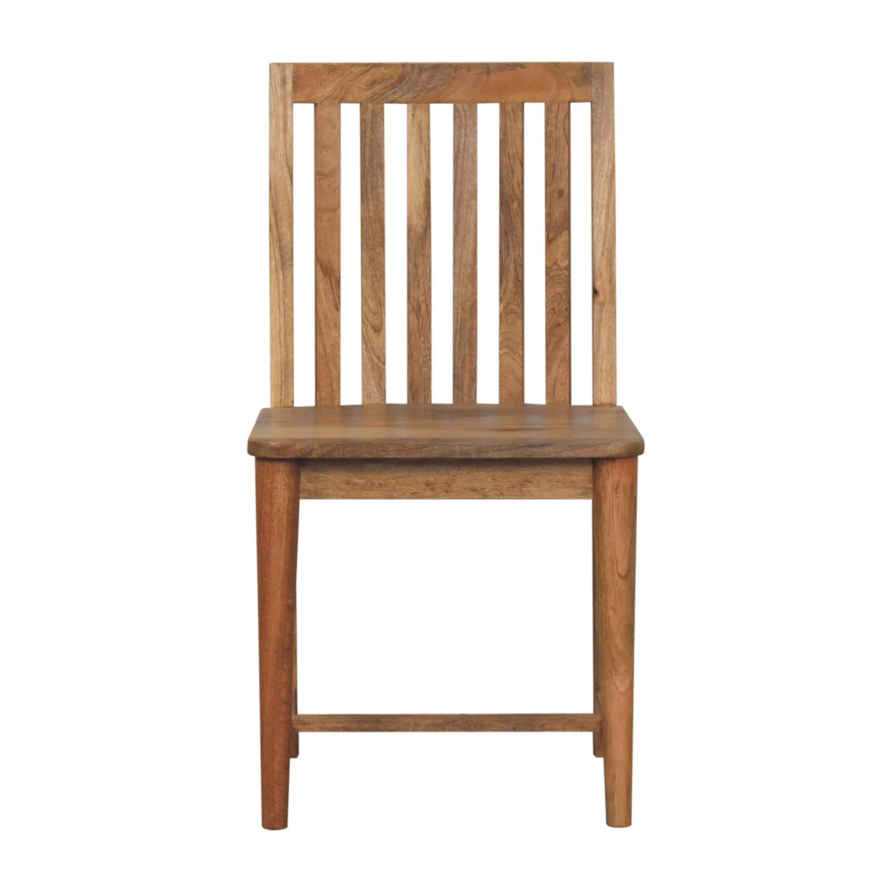 Handcrafted Solid Mango Wood Dining Chair – Dark Brown Finish, Japanese Inspired Design