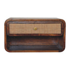 Statement Solid Mango Wood Chest of Drawers – Black Finish, Single Drawer Storage