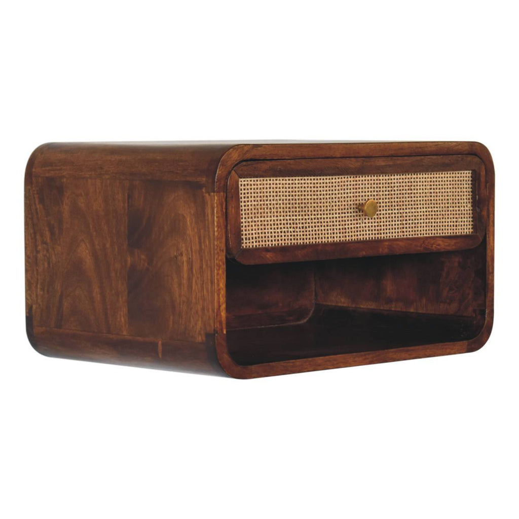 Statement Solid Mango Wood Chest of Drawers – Black Finish, Single Drawer Storage