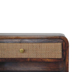 Statement Solid Mango Wood Chest of Drawers – Black Finish, Single Drawer Storage